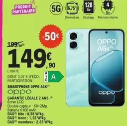 E.Leclerc Oppo smartphone a6x 5g offre