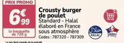 Promocash Promo - crousty burger de poulet offre