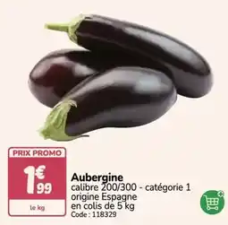 Promocash Promo - aubergine offre
