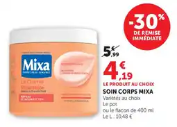 Maximarché Soin corps mixa offre