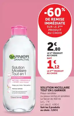 Maximarché Solution micellaire tout en 1 garnier offre