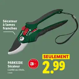 Lidl PARKSIDE Sécateur offre