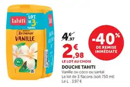 Maximarché Douche tahiti offre