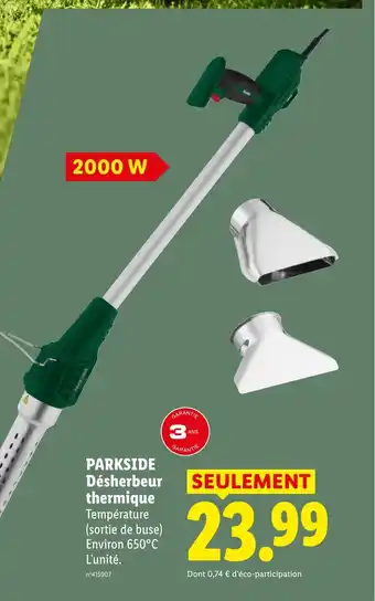 Lidl PARKSIDE Désherbeur thermique offre