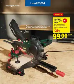 Lidl PARKSIDE Scie à onglet radiale offre