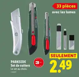 Lidl PARKSIDE Set de cutters offre