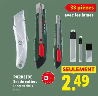 Lidl PARKSIDE Set de cutters offre
