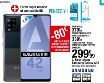 BUT Smartphone samsung galaxy a42 offre