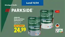 Lidl PARKSIDE Résine synthétique liquide pour sol offre