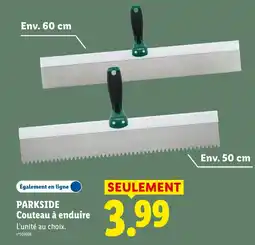 Lidl PARKSIDE Couteau à enduire offre