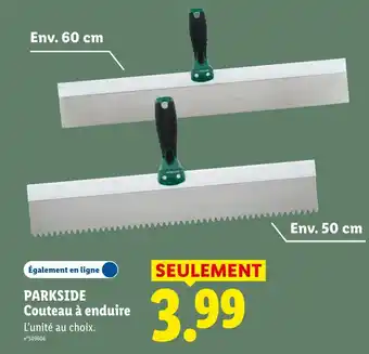 Lidl PARKSIDE Couteau à enduire offre