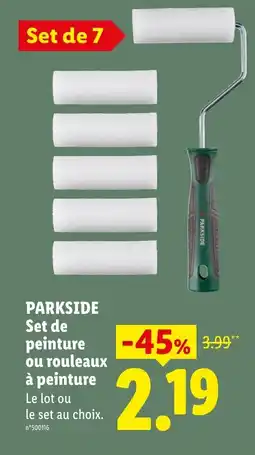 Lidl PARKSIDE Set de peinture ou rouleaux à peinture offre