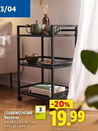 Lidl LIVARNO HOME Desserte offre