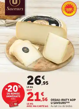 Maximarché Ossau-iraty aop u saveurs offre