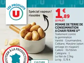 Maximarché Pomme de terre de consommation a chair ferme u offre