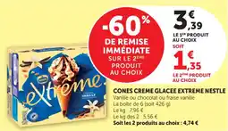 Maximarché Cones creme glacee extreme nestle offre