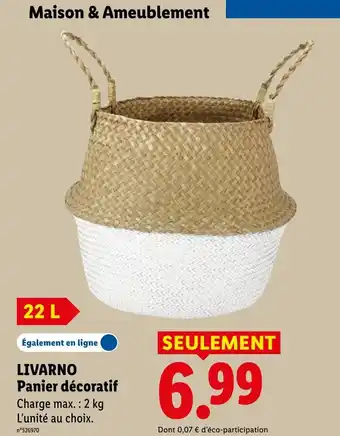 Lidl LIVARNO Panier décoratif offre
