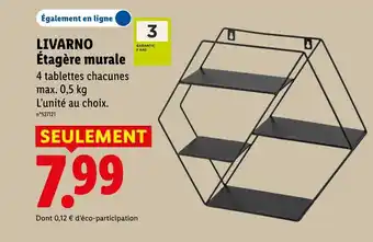 Lidl LIVARNO Étagère murale offre