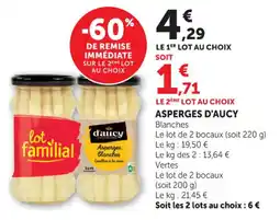 Maximarché Asperges d'aucy offre