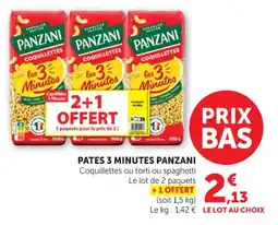 Maximarché Pates 3 minutes panzani offre
