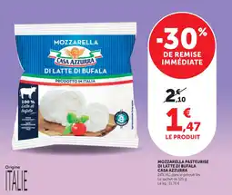 Maximarché Mozzarella pasteurise di latte di bufala casa azzurra offre