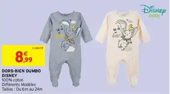Intermarché Dors-Bien Dumbo Disney offre