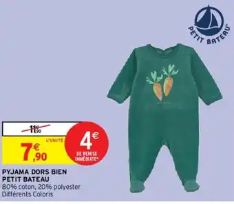 Intermarché Pyjama Dors Bien Petit Bateau offre