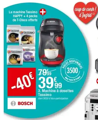 BUT Machine à dosettes tassimo offre