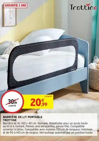 Intermarché Barrière de Lit Portable Trottine offre