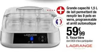 BUT Yaourtière offre