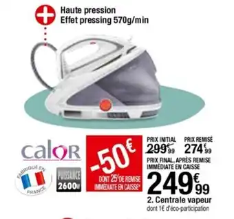 BUT Centrale vapeur offre