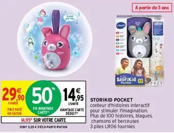 Intermarché Storikid Pocket offre