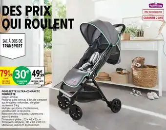 Intermarché Poussette Ultra-Compacte Pommette offre