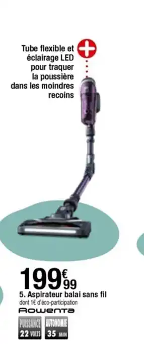 BUT Aspirateur balai sans fil offre