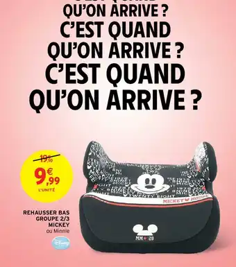 Intermarché Rehausser Bas Groupe 2/3 Mickey offre