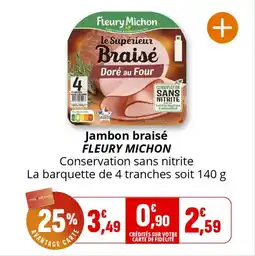 Coccimarket Jambon braisé fleury michon offre