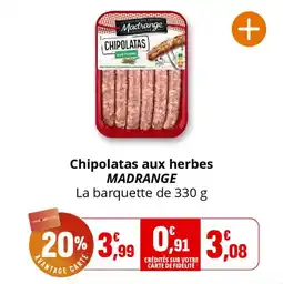 Coccimarket Chipolatas aux herbes madrange offre