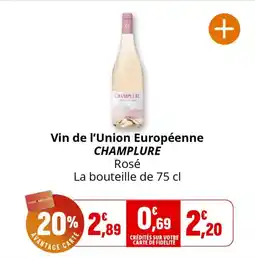 Coccimarket Vin de l'union européenne champlure offre