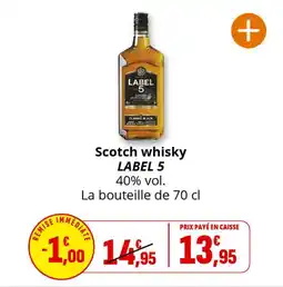Coccimarket Scotch whisky label 5 offre