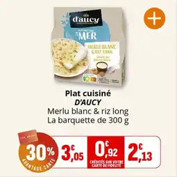 Coccinelle Express Plat cuisiné d'aucy offre