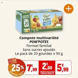 Coccinelle Express Compote multivariété pom'potes offre