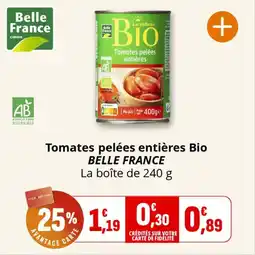 Coccinelle Express Tomates pelées entières bio belle france offre