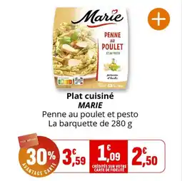 Coccinelle Express Plat cuisiné marie offre