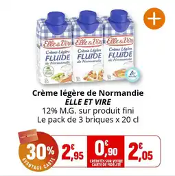 Coccinelle Express Crème légère de normandie elle et vire offre