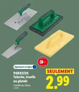 Lidl PARKSIDE Taloches, truelles ou platoirs offre