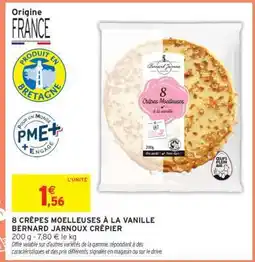 Intermarché 8 CRÊPES MOELLEUSES À LA VANILLE BERNARD JARNOUX CRÉPIER offre
