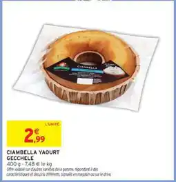 Intermarché CIAMBELLA YAOURT GECCHELE offre