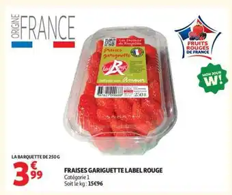 Fraises Gariguette Label Rouge