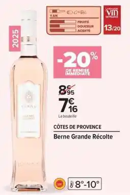 Carrefour Market BERNE “GRANDE RÉCOLTE” offre