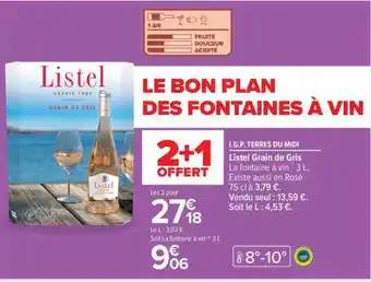 Carrefour Market Listel Grain de Gris offre